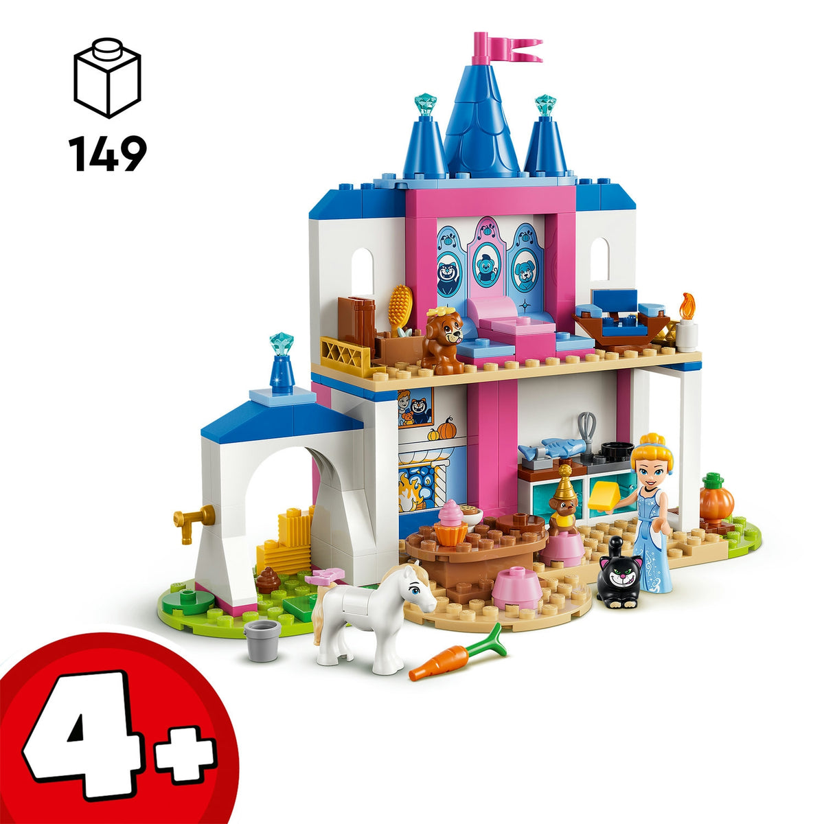 LEGO Disney Le Château de Cendrillon et ses amis animaux 43283.0