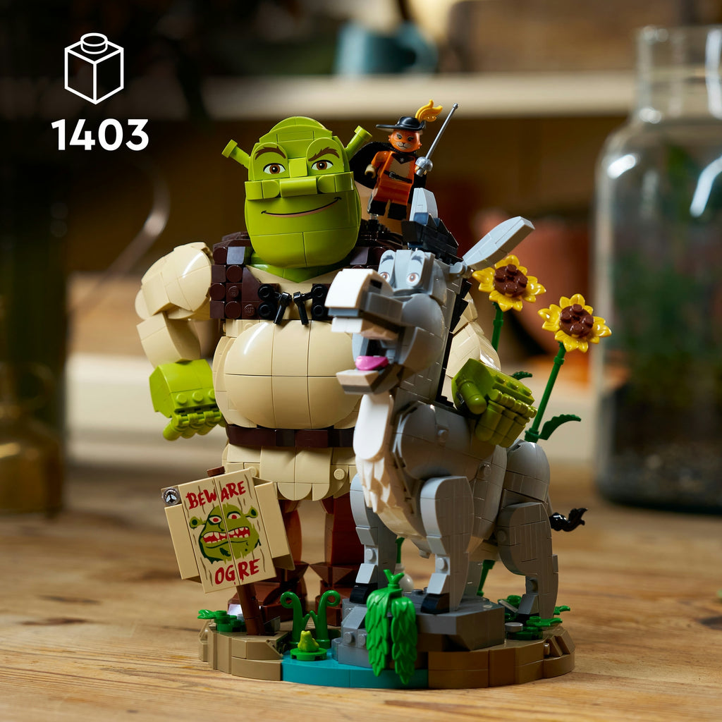 LEGO Icons Shrek, l’Âne et le Chat Potté 72423