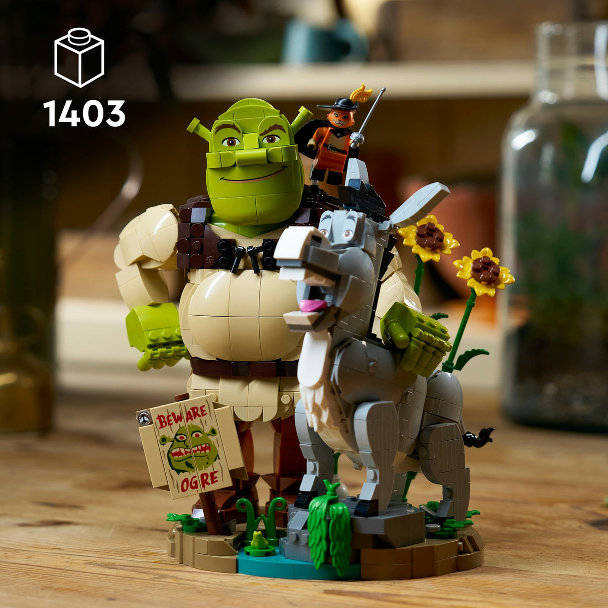 LEGO Icons Shrek, l’Âne et le Chat Potté 72423