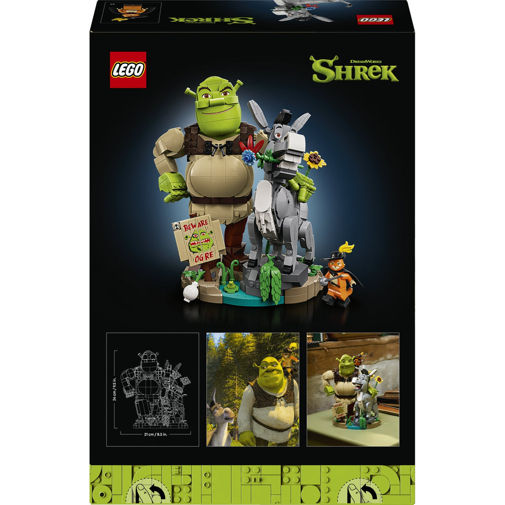 LEGO Icons Shrek, l’Âne et le Chat Potté 72423