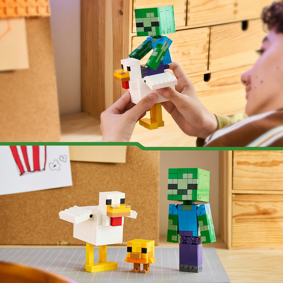 LEGO Minecraft Poule chevauchée 21582