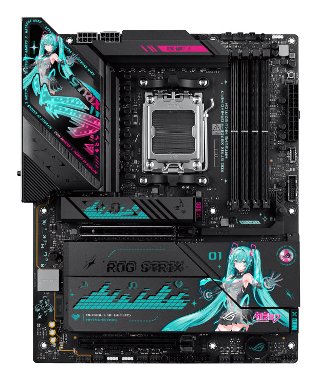 ASUS ROG STRIX X870E-H Gaming WiFi 7 Hatsune Miku Edition Carte Mère AMD X870E Socket AM5 ATX