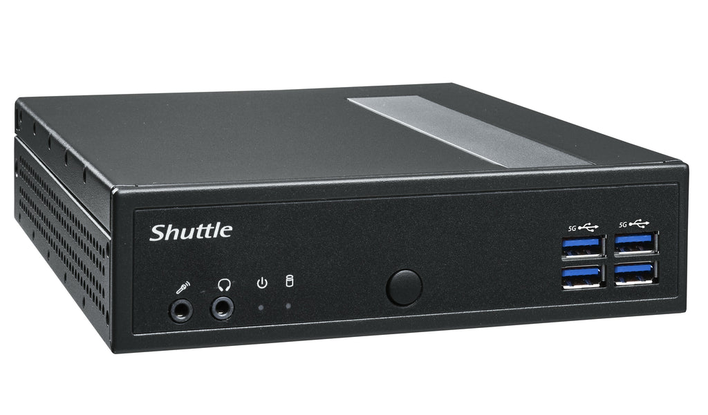 Shuttle XPC slim Barebone DL40N, Intel N150, 1x DDR5, 2x LAN (2x 2.5Gbit), 2xCOM,1xHDMI,1xDP, 1x VGA, fanless, fonctionnement permanent 24/7