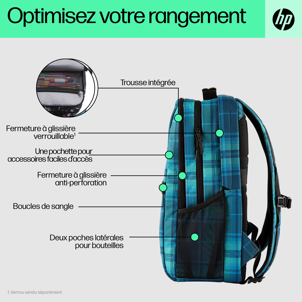 HP Sac à dos Campus XL (tartan)