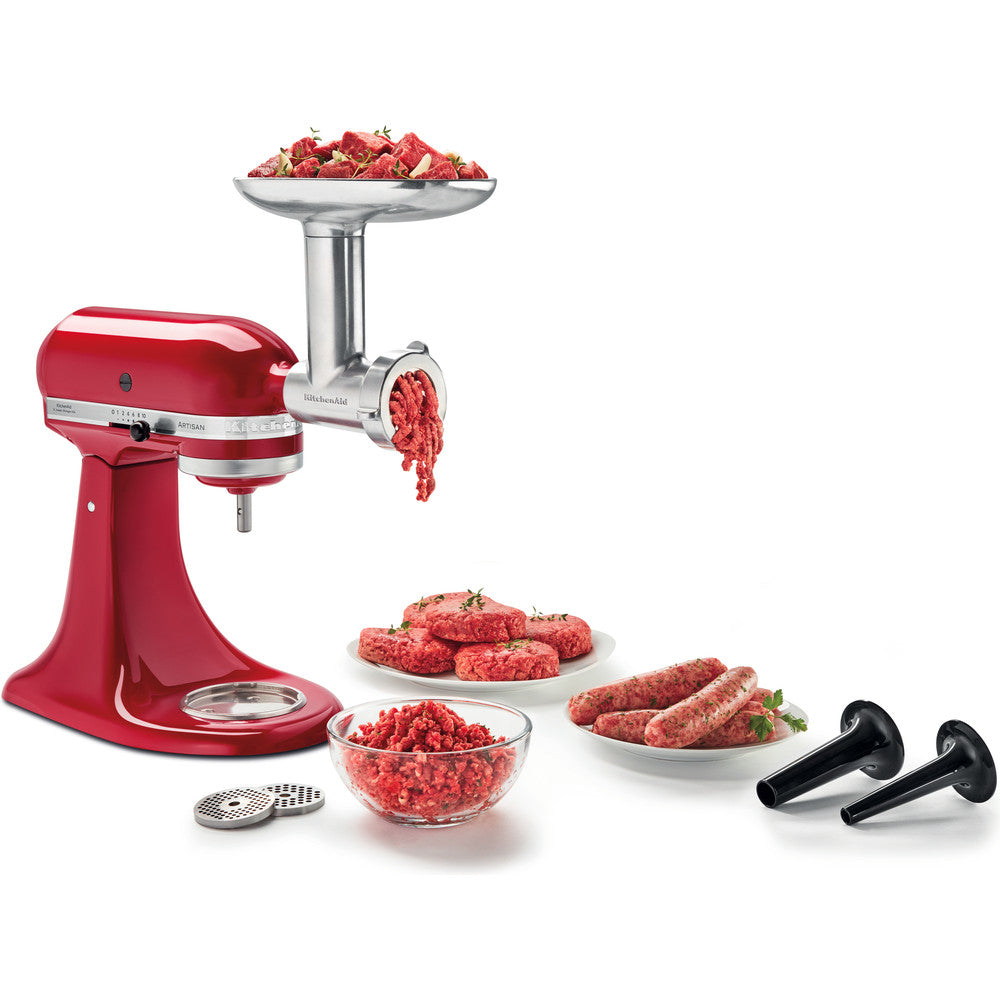 KitchenAid 5KSMMGA Hachoir à Aliments, Aluminium, Argent