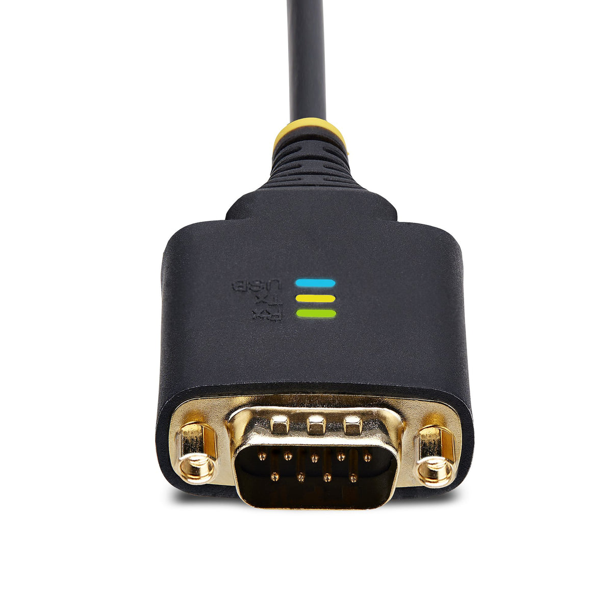 StarTech.com 2P6FFC-USB-SERIAL Adaptateur USB-A vers 2 x DB-9 RS-232, Noir et Gris