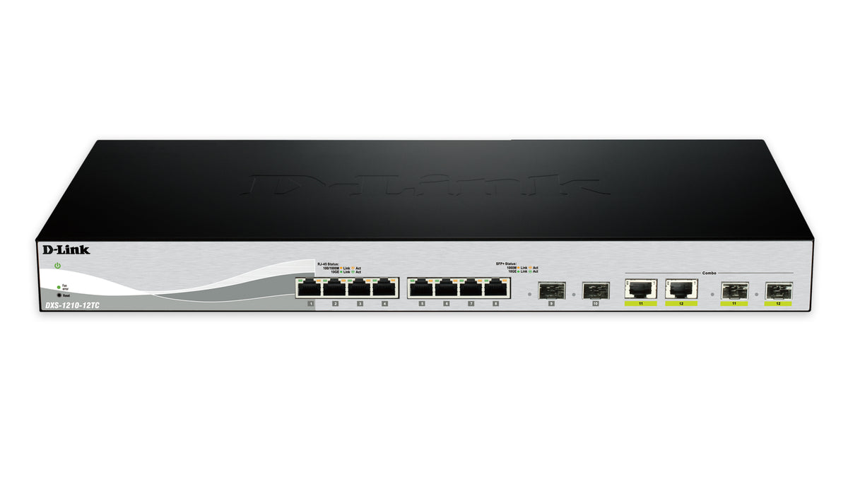 D-Link DXS-1210-12SC/E Commutateur Réseau Géré L2 10G Ethernet 1U
