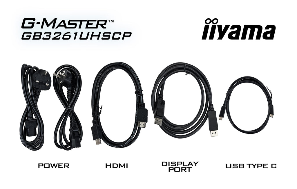 iiyama G-MASTER GB3261UHSCP-B1 écran plat de PC 80 cm (31.5") 3840 x 2160 pixels 4K Ultra HD LED Noir