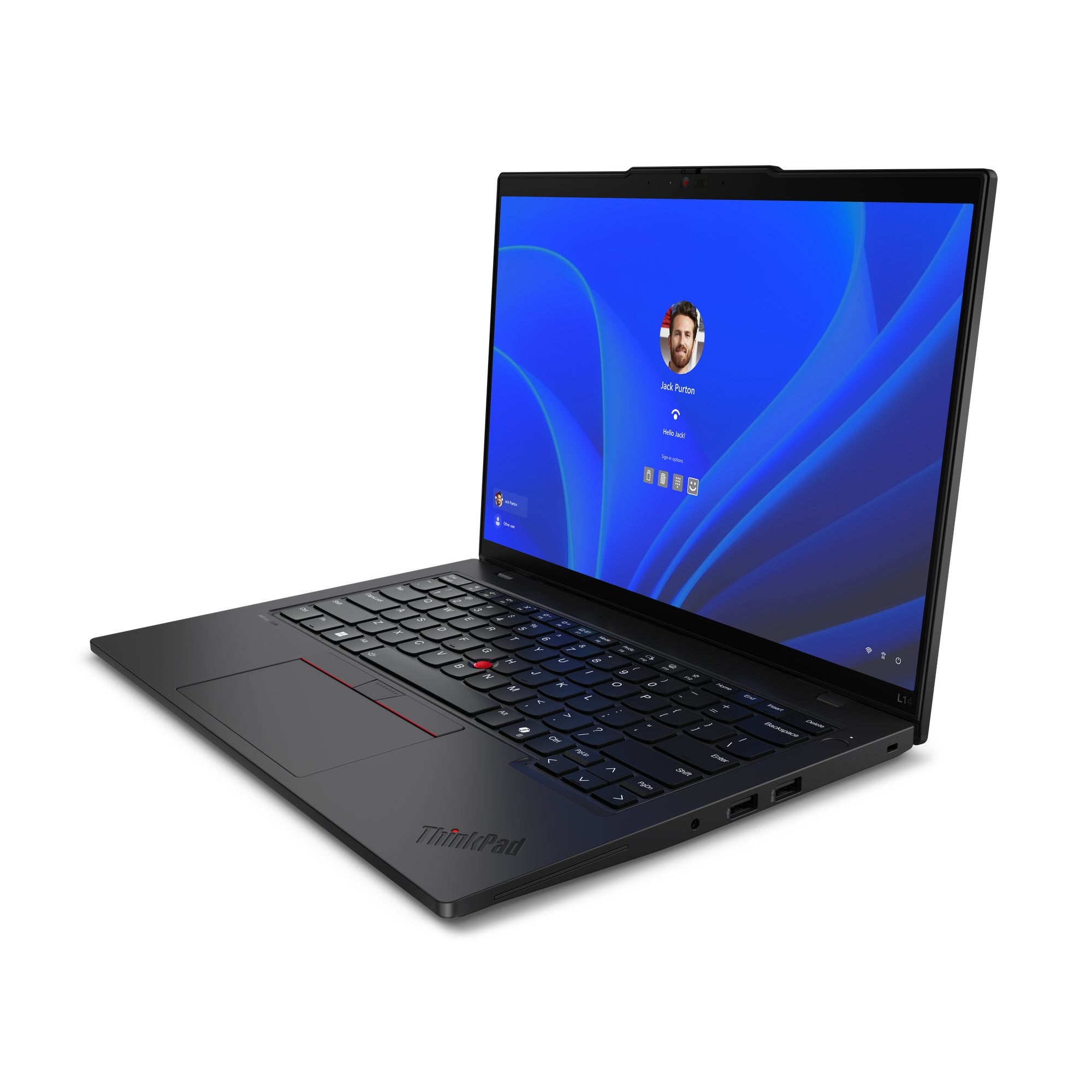 Lenovo ThinkPad L14 Gen 5 (Intel) Intel Core Ultra 5 125U Ordinateur portable 35,6 cm (14") WUXGA 16 Go DDR5-SDRAM 512 Go SSD Wi-Fi 6E (802.11ax) Windows 11 Pro Nordique Noir
