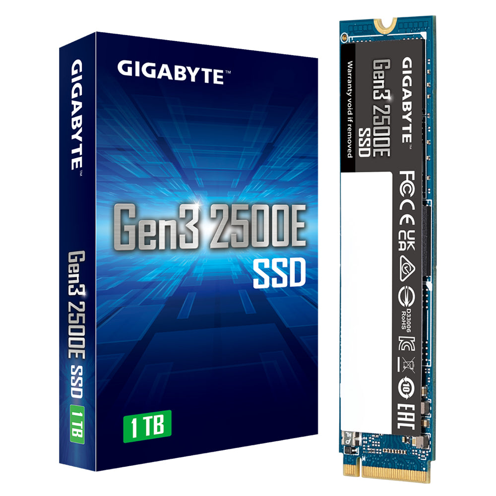 GIGABYTE Gen3 2500E SSD 1 To M.2 PCIe 3.0 NVMe 3D NAND