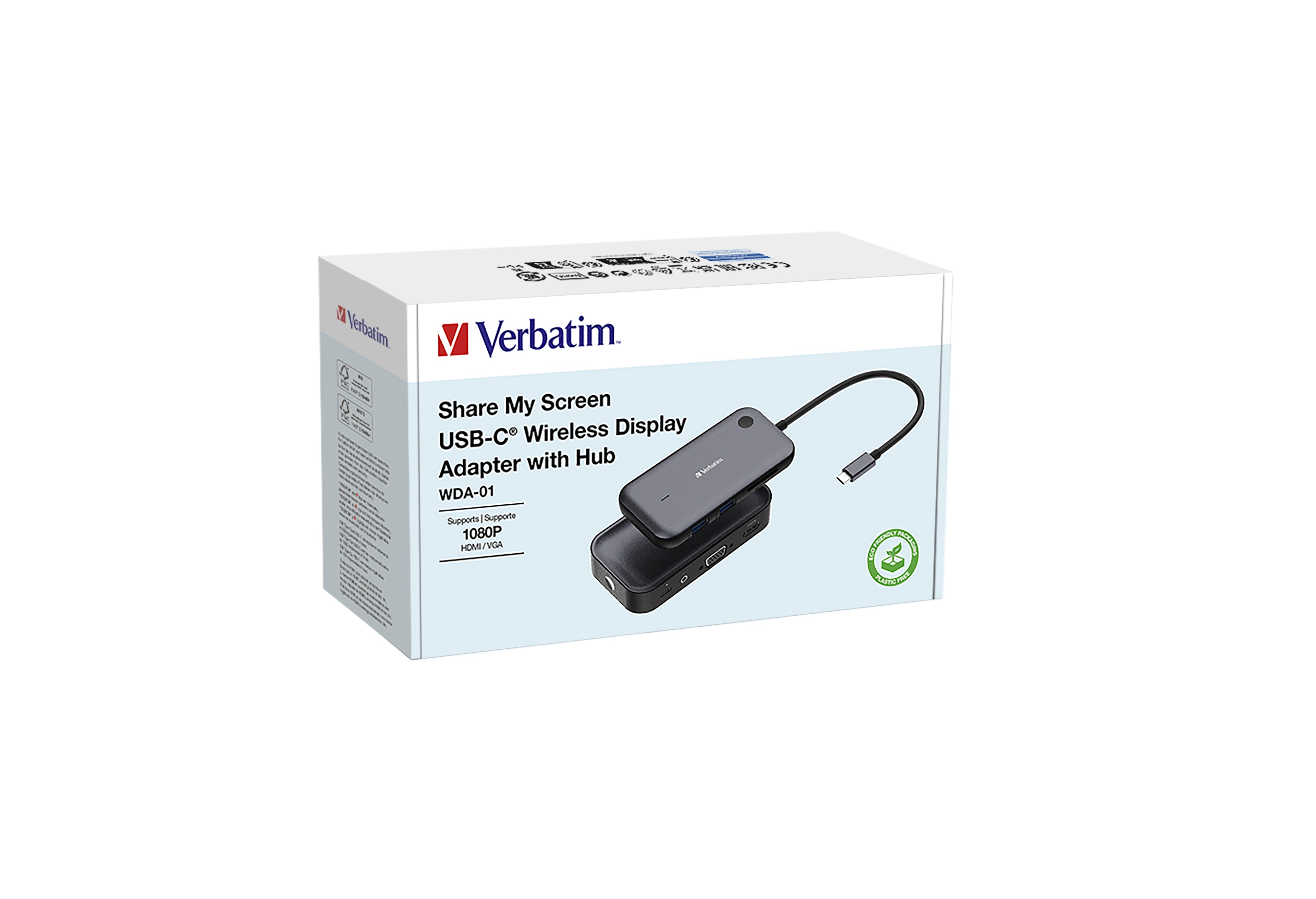 Verbatim 32146 adaptateur d'affichage sans fil USB Full HD Bureau