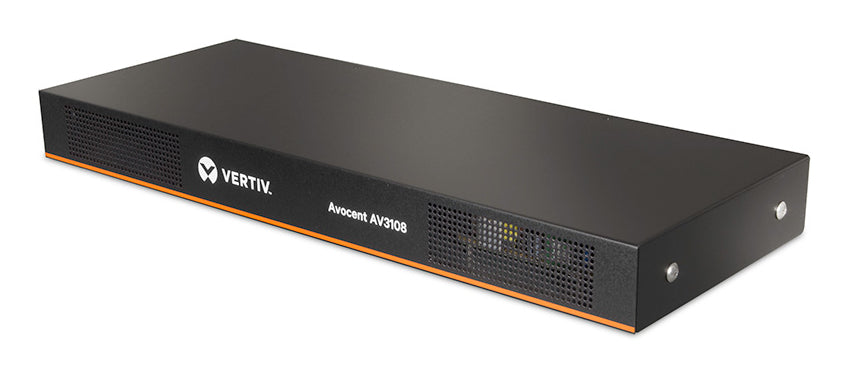 Vertiv Avocent AV 3108 commutateur écran, clavier et souris Grille de montage Noir - vue 2