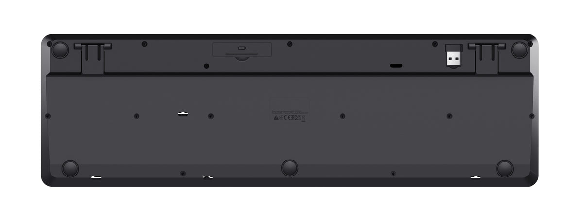 Trust Ody II Clavier de Bureau Sans Fil RF, QWERTY Nordique, Noir