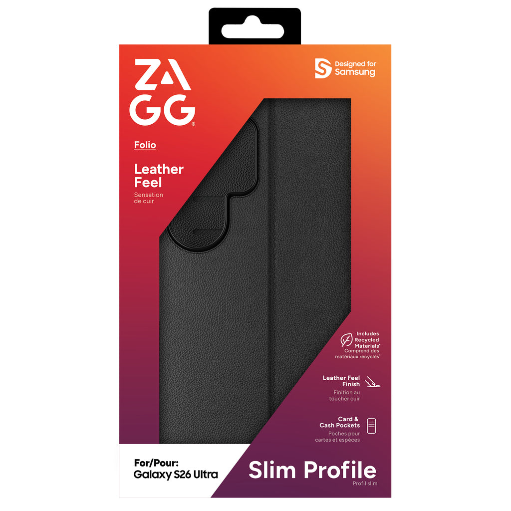 ZAGG Folio coque de protection pour téléphones portables 17,5 cm (6.9") Noir