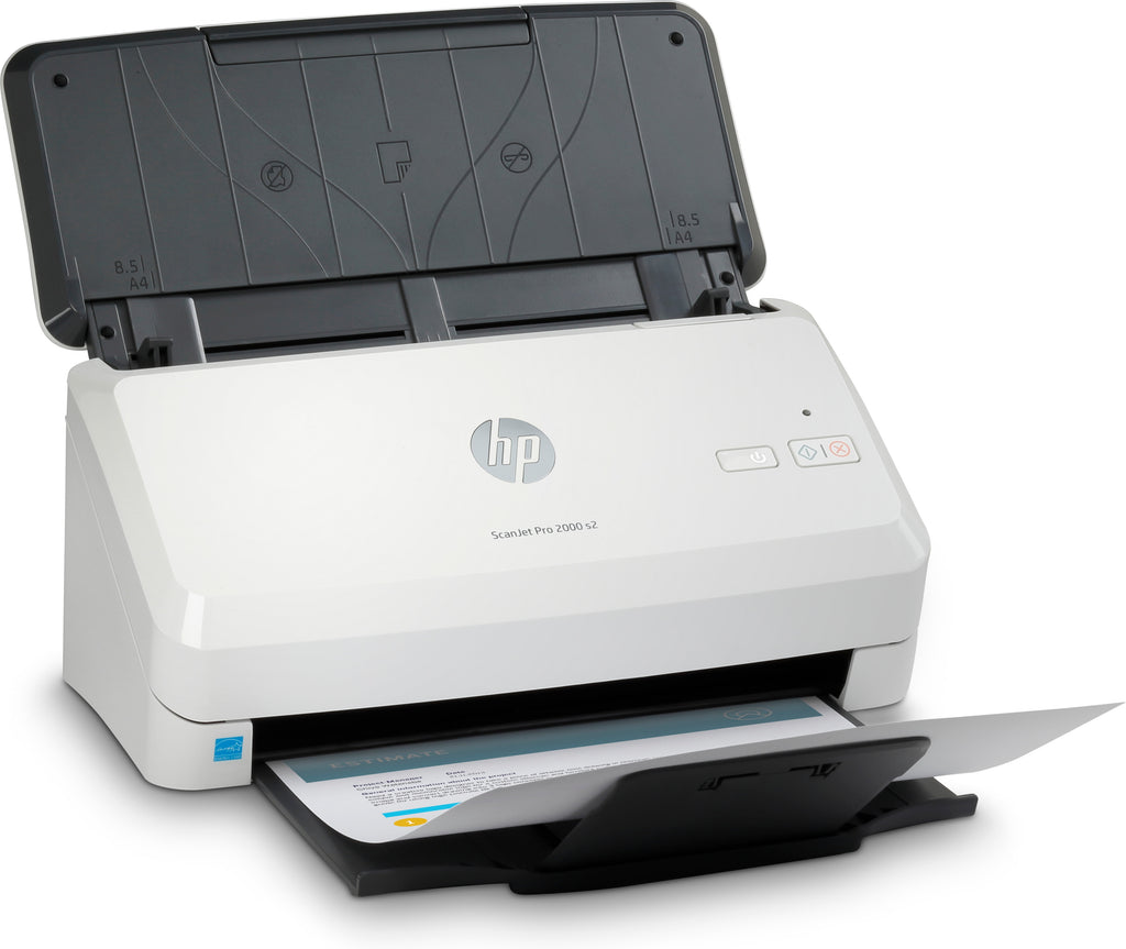 HP Scanjet Pro 2000 s2 Scanner à Alimentation Feuille à Feuille, 600 x 600 DPI, A4, Noir et Blanc