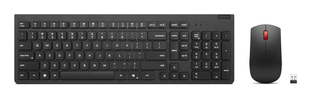 Lenovo 4X31R64497 clavier Souris incluse Bureau RF sans fil Nordique Noir