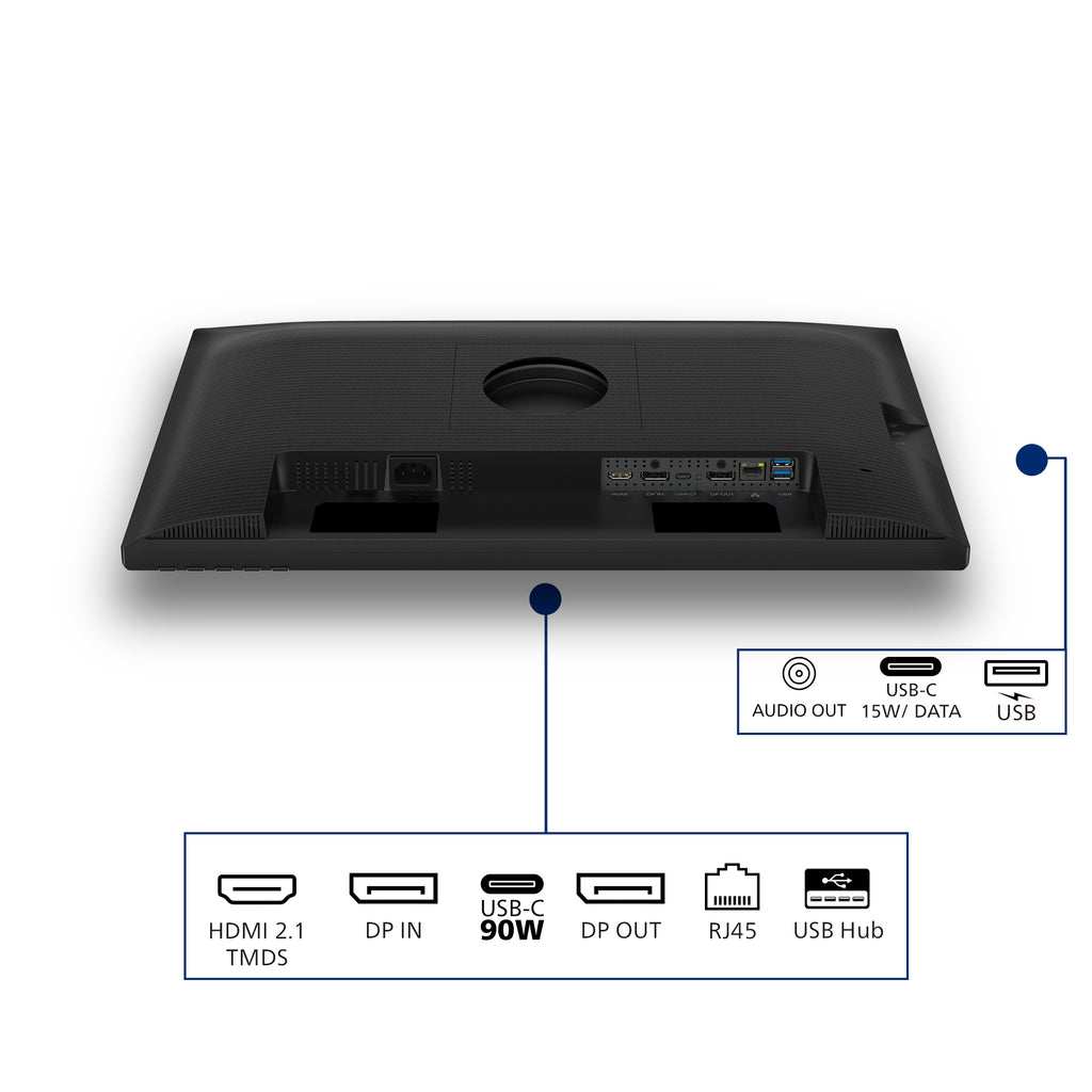 Philips 24B2U3601 écran plat de PC 60,5 cm (23.8") 2560 x 1440 pixels Quad HD LCD Noir