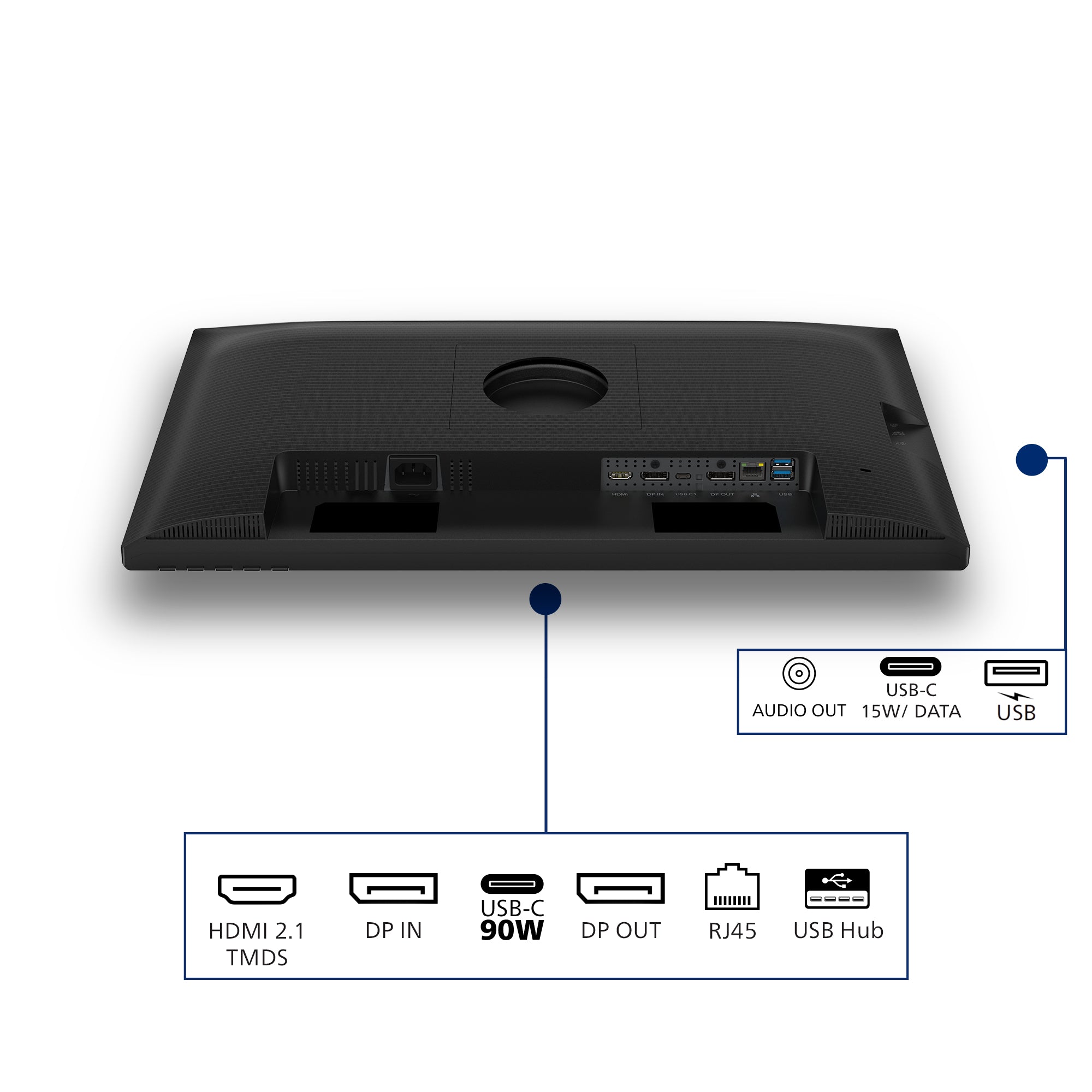 Philips 24B2U3601 écran plat de PC 60,5 cm (23.8") 2560 x 1440 pixels Quad HD LCD Noir