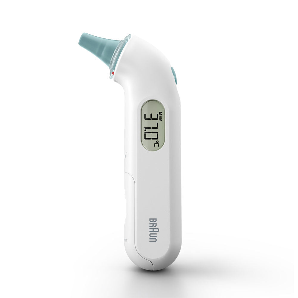 Braun ThermoScan 3 Thermomètre Auriculaire, Blanc