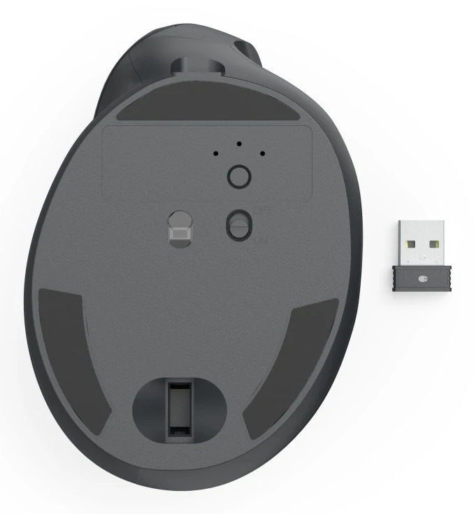Hama EWM-600R Souris de Bureau sans fil RF et Bluetooth, Optique 1800 DPI, Droitier, Noir