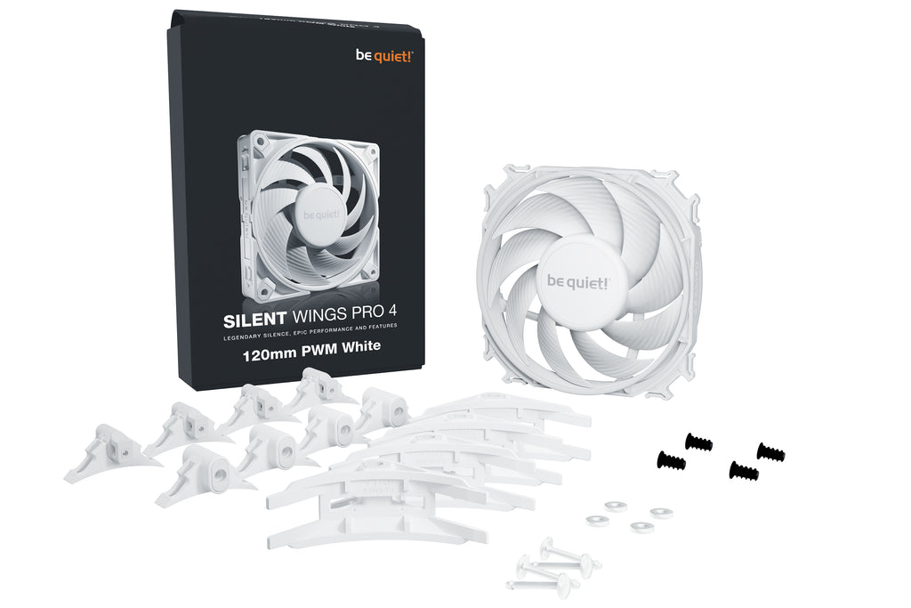 be quiet! Silent Wings Pro 4 120 mm PWM | Ventilateur PC White
