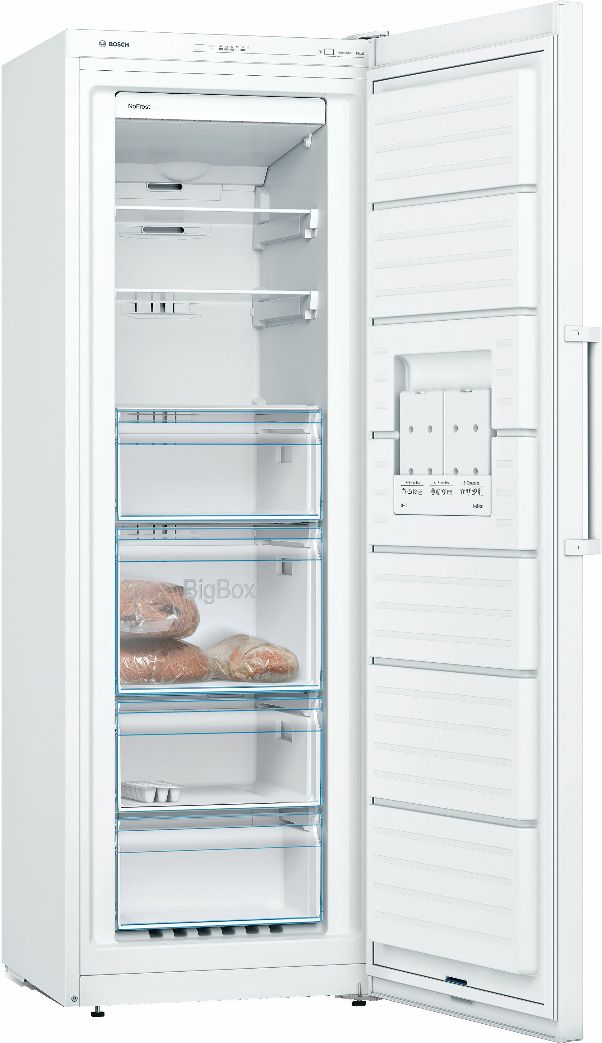 Bosch Bosch Serie 4 GSN33VWEP congélateur Congélateur vertical Pose libre 225 L Blanc