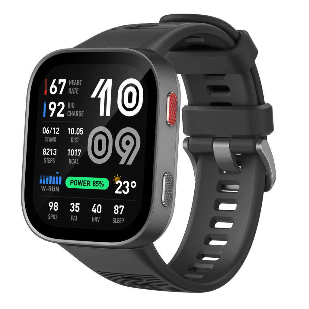 Amazfit Bip Max 5,26 cm (2.07") AMOLED Numérique 432 x 514 pixels Écran tactile Gris GPS (satellite)