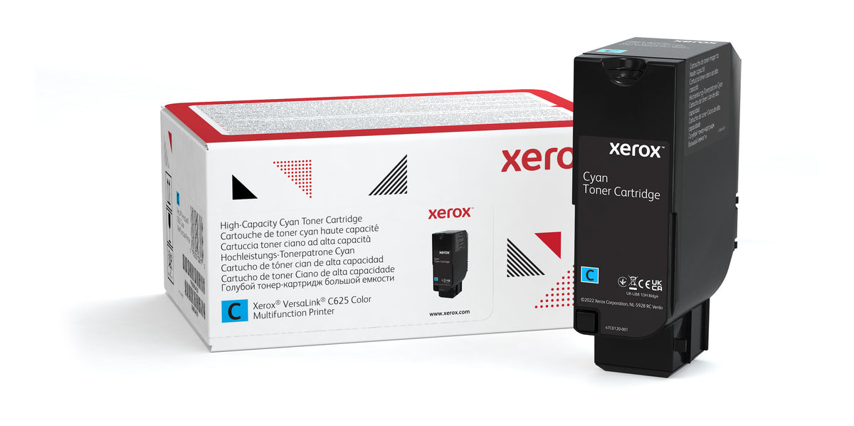 Xerox Cartouche de toner Cyan de Grande capacité Imprimante couleur multifonctions ® VersaLink® C625 (16000 pages) - 006