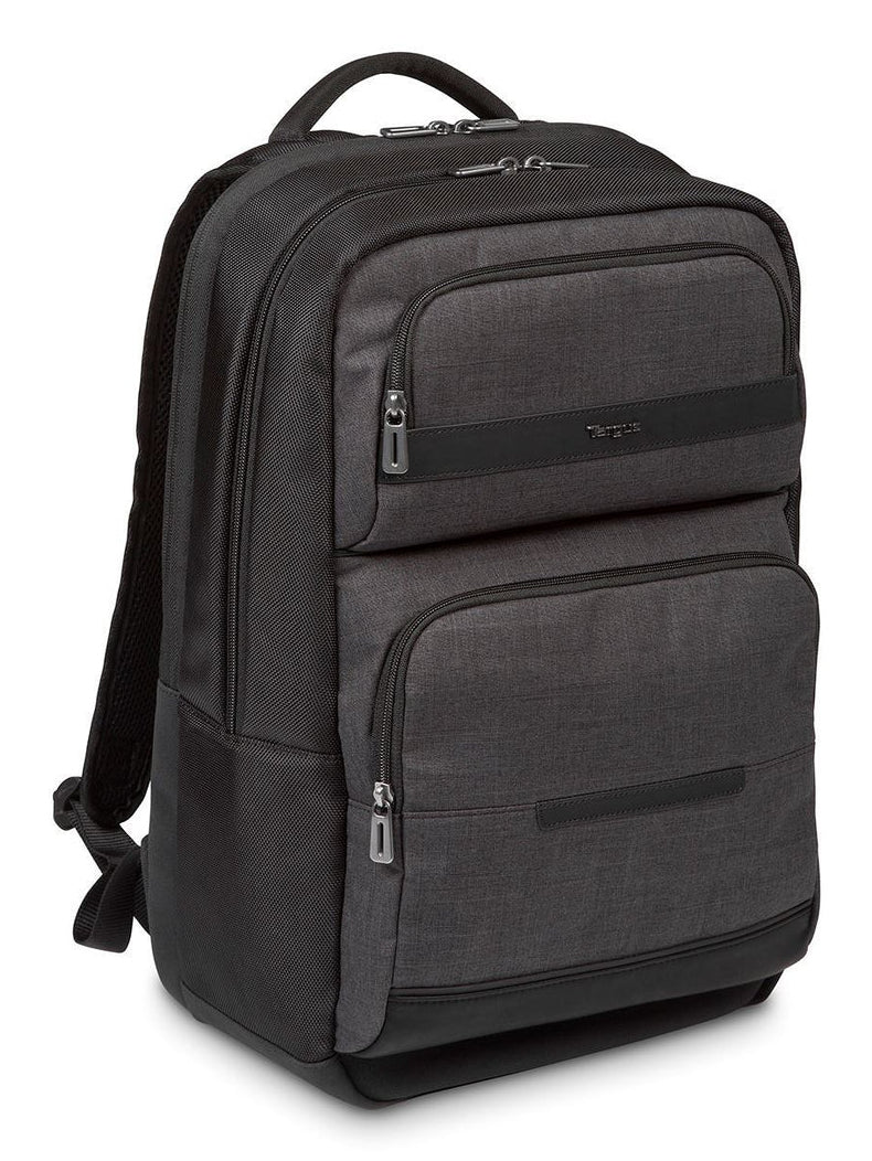 Targus CitySmart Sac à Dos Urbain Noir et Gris en Simili-cuir et PU