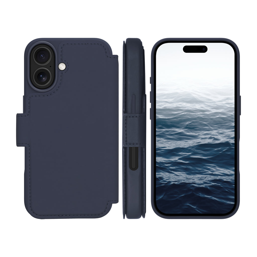 Coque de Protection Folio Lynge MS ICON pour iPhone 17, Bleu