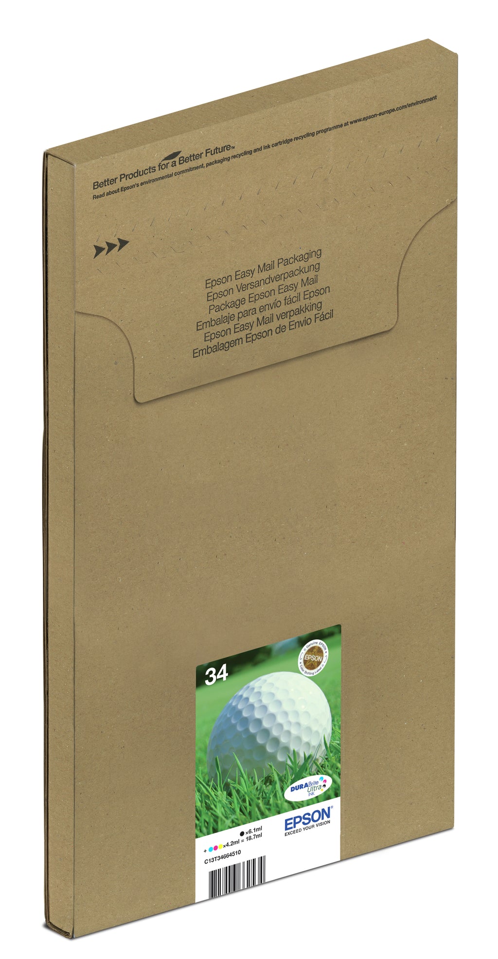 Epson Golf ball Encre EasyMail DURABrite Ultra multipack 4 couleurs Balle de golf 34