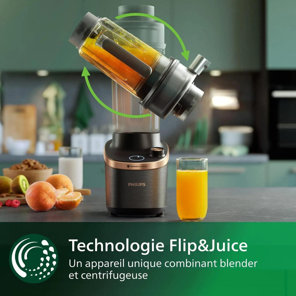 Philips Flip&Juice™ Blender HR3770/00 Blender haute vitesse avec module extracteur de jus