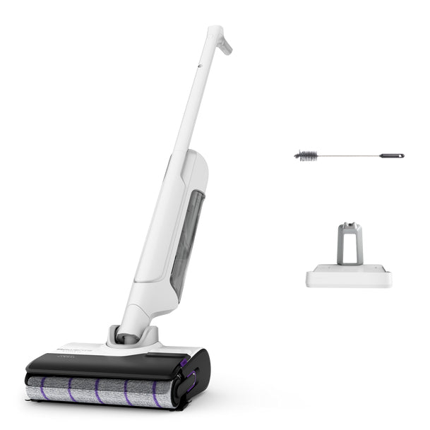 Rowenta X Clean 10 Aspirateur-balai 2 en 1 Batterie Sec&humide Sans sac 200 W Argent, Blanc