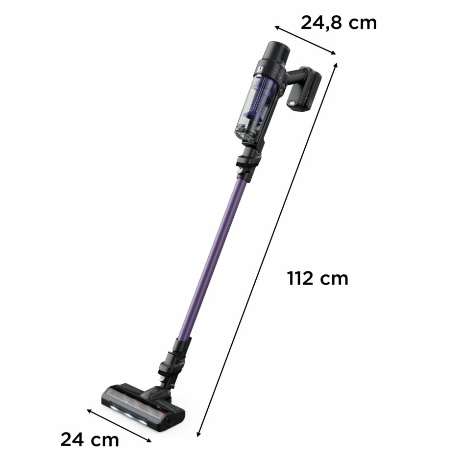 Rowenta RH6A31 Aspirateur-balai 2 en 1 Batterie Sec Sans sac 140 W Noir, Violet - vue 2