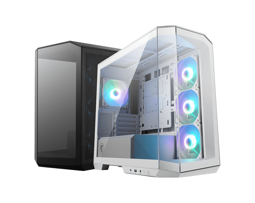MSI MAG Pano M100R PZ Tårn mATX Ingen strømforsyning Sort