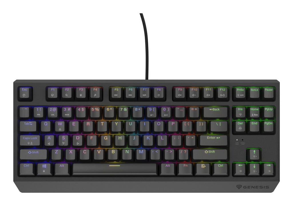 GENESIS Thor 230 TKL clavier Gaming USB QWERTY Anglais américain Noir