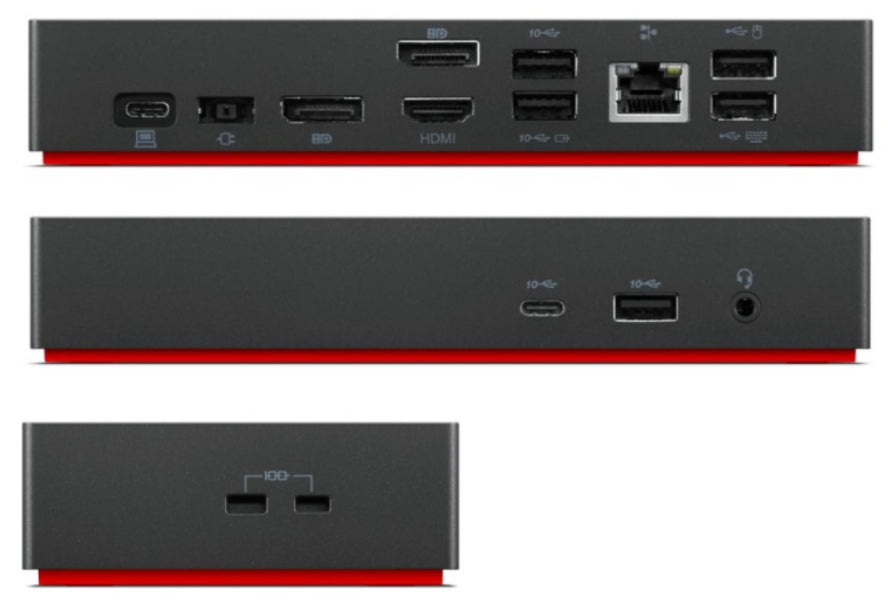 Lenovo ThinkPad Universal USB-C Avec fil USB 3.2 Gen 1 (3.1 Gen 1) Type-C Noir