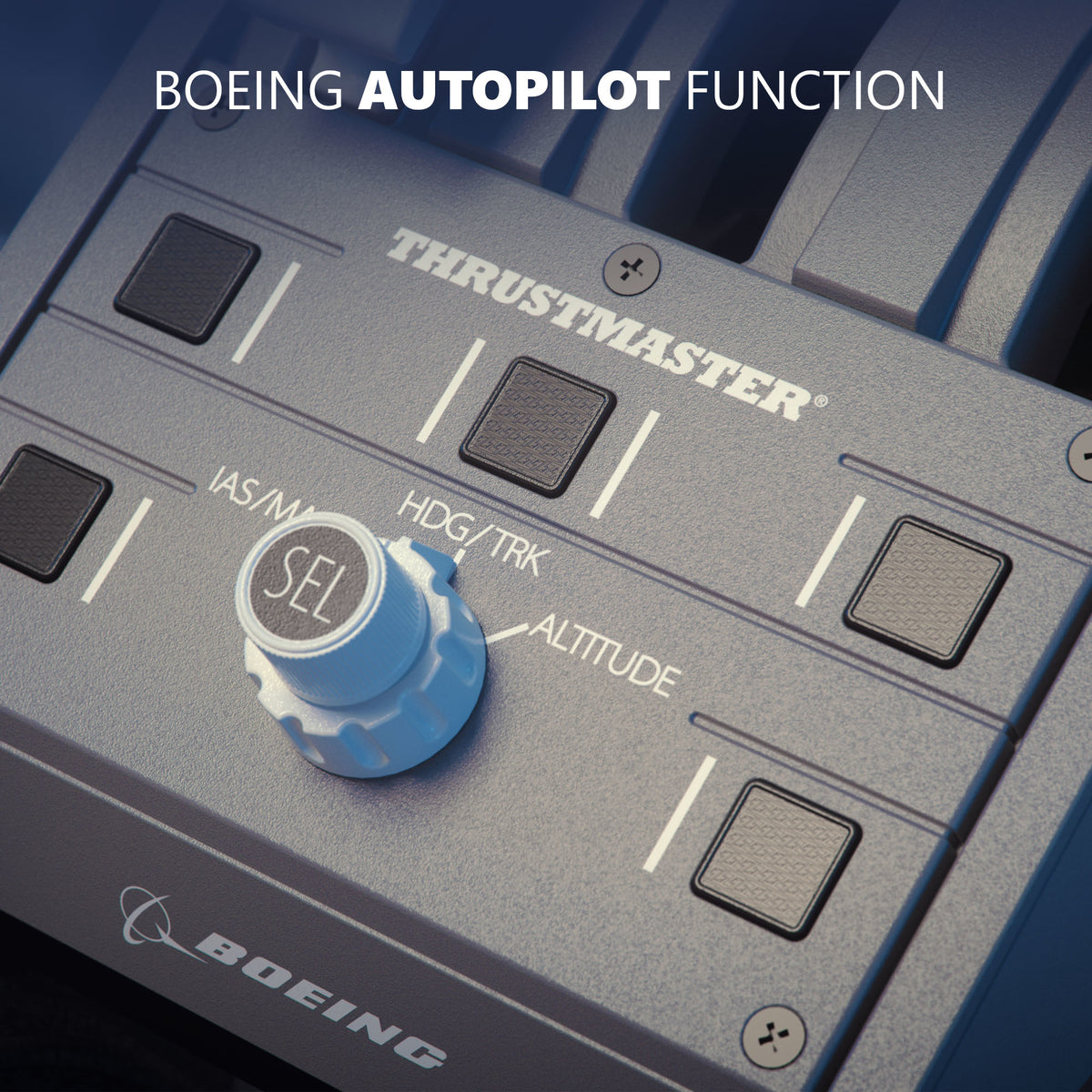 Thrustmaster TCA Quadrant Boeing Edition Gris USB pour PC, Xbox, Xbox One X, Xbox Series S
