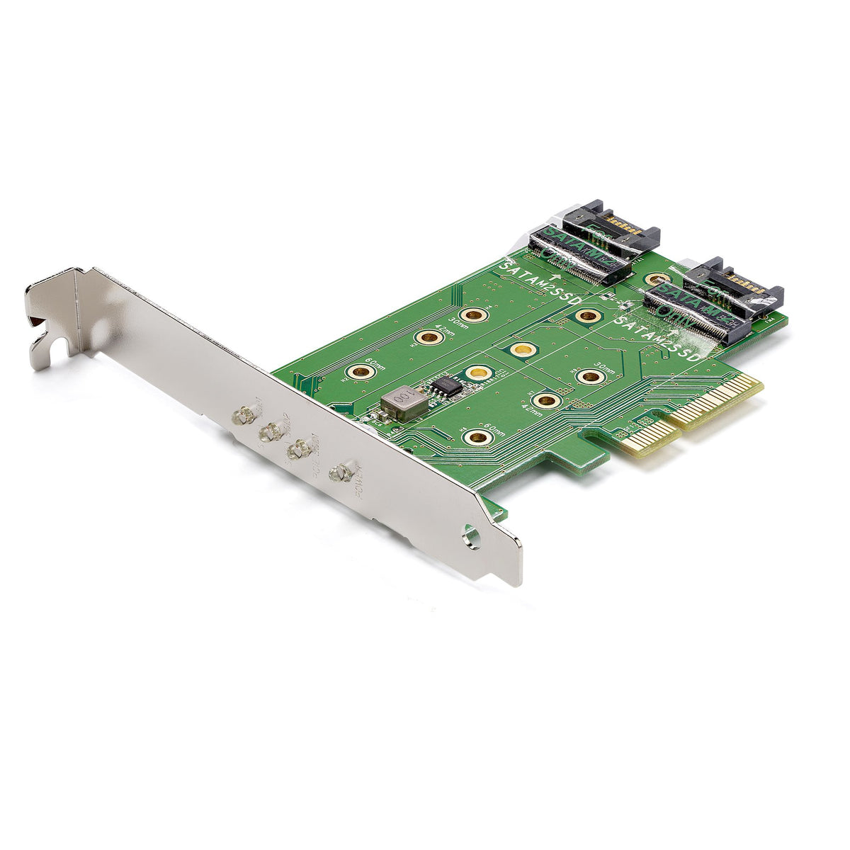 StarTech.com Adaptateur SSD M.2 NGFF à 3 ports, 1x M.2 PCIe NVMe et 2x M.2 SATA III, PCIe 3.0