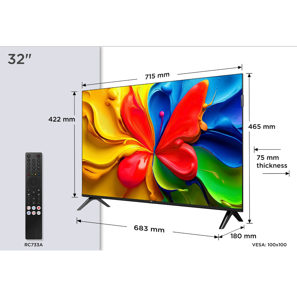 TCL TV QLED HD 32'' (81,3 cm) 32S4K