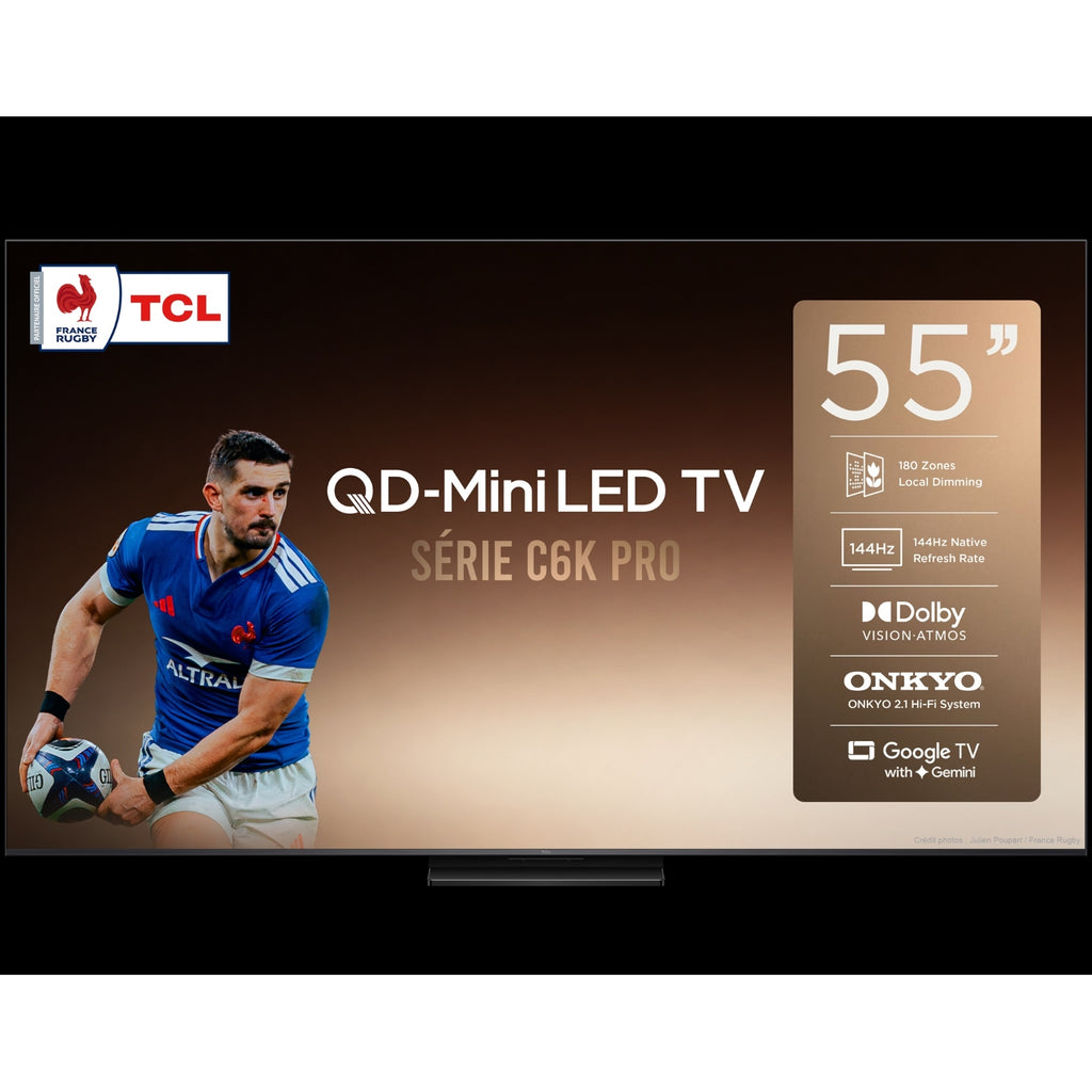 TCL TV MiniLED 4K 55'' (140 cm) 55C6K Pro