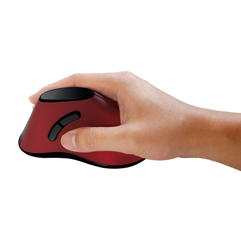 LogiLink Ergonomic Vertical Optisk Trådløs Sort Rød - vue 5