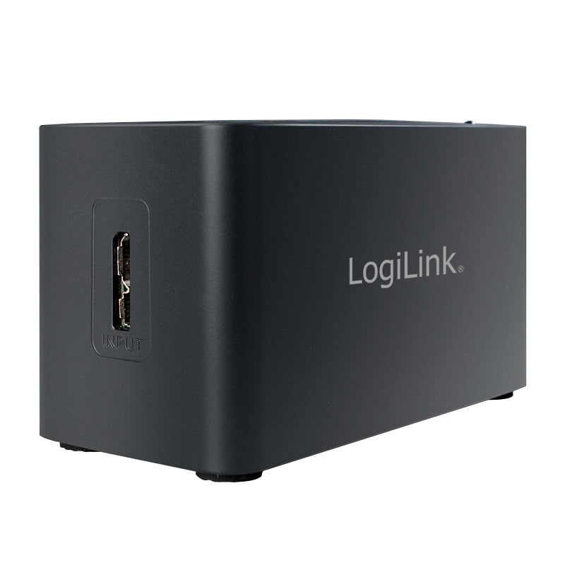 LogiLink CR0042 station d'accueil Avec fil USB 3.2 Gen 1 (3.1 Gen 1) Type-A Noir