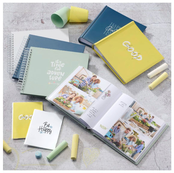 Hama Good Things Album Photo Jaune, 100 Feuilles 10 x 15 cm, Reliure Spiralée