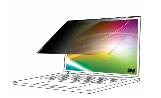 3M BP150C3E Filtre de Confidentialité et Anti-Reflets pour Ordinateur Portable 15" (38,1 cm)