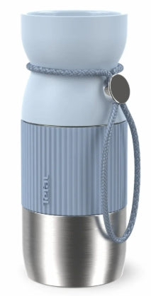 Tefal beYou N2191610 thermos 360 ml Bleu, Acier inoxydable Acier inoxydable