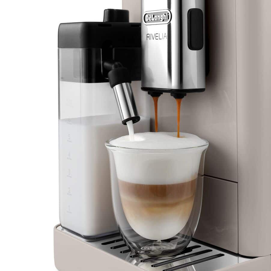 De’Longhi Rivelia EXAM440.55.BG Machine à Café Entièrement Automatique, Machine à Expresso, 1,4 L