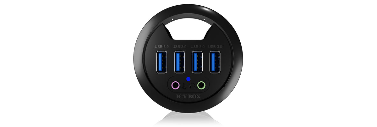 Hub d'alimentation IB-HUB1403A, Noir