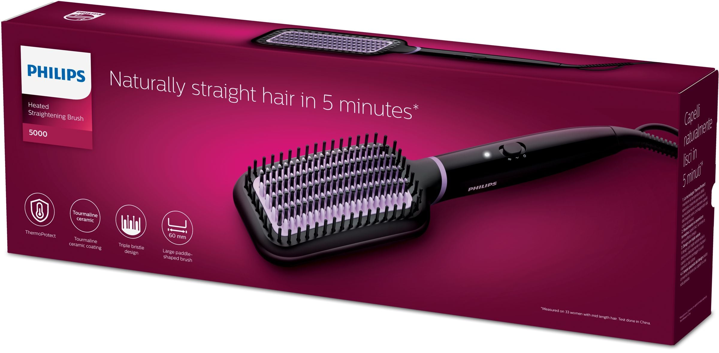 Philips StyleCare Essential BHH880/00 Brosse lissante chauffante