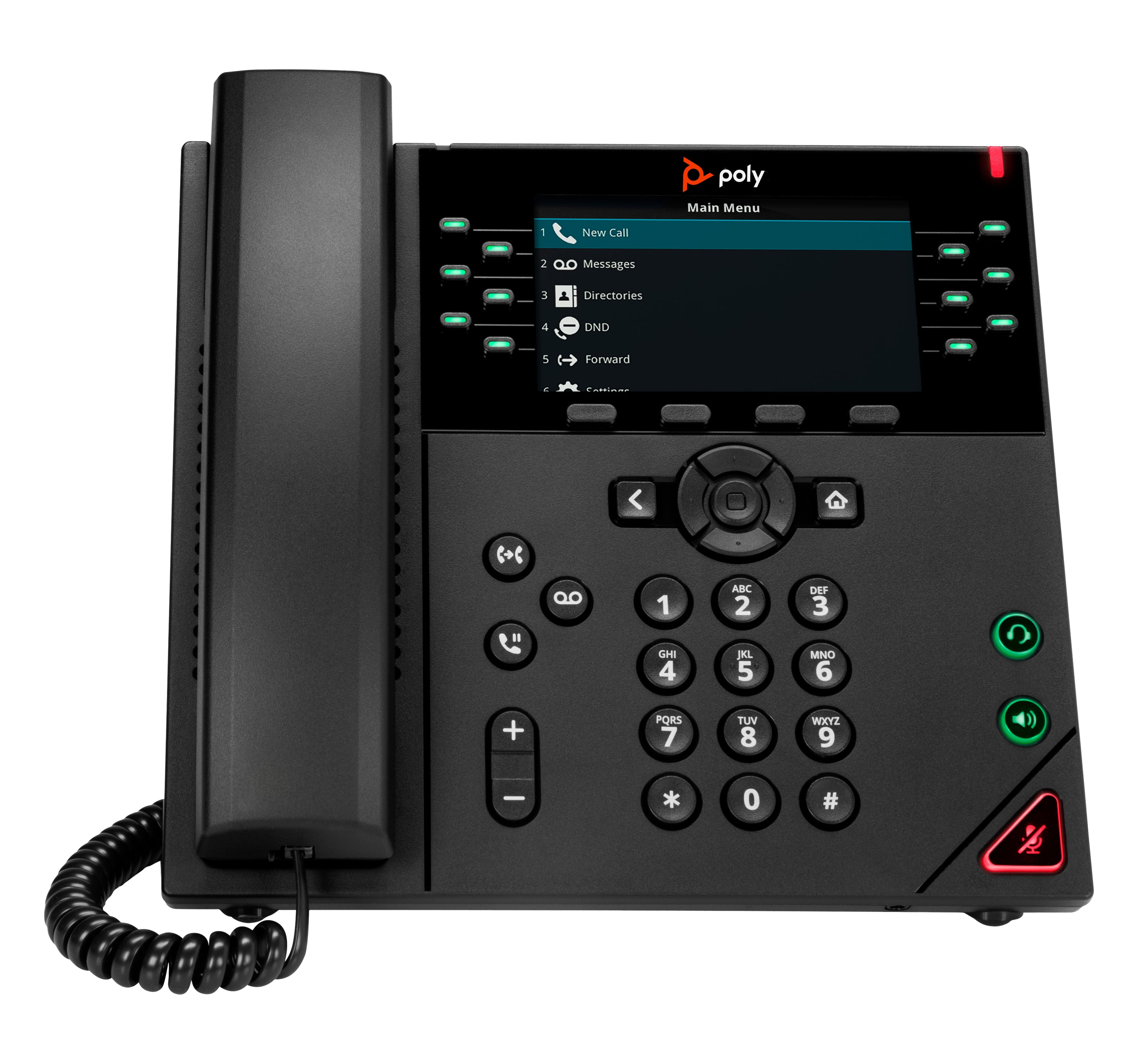 HP Poly Téléphone IP Poly VVX 450 à 12 lignes et compatible PoE